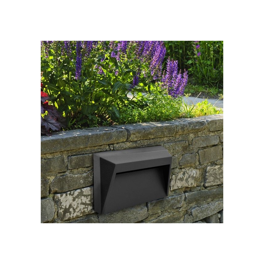 Iluminação para escadas exteriores LED HOLDEN LED/1,6W/230V IP65 grafite