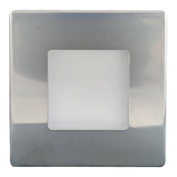 Iluminação para escadas exteriores LED LED/1,7W/230V 4000K IP44 cromado brilhante