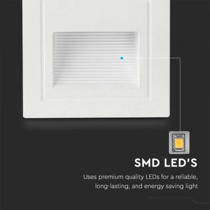 Iluminação para escadas exteriores LED LED/5W/230V 3000K IP65 branco
