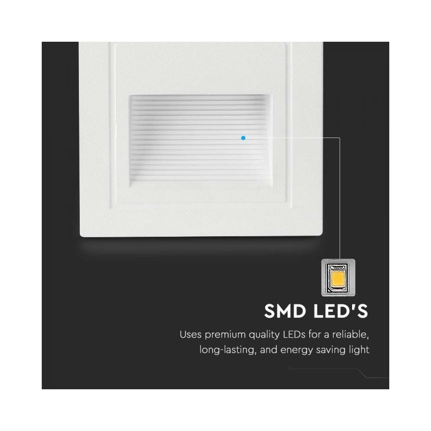 Iluminação para escadas exteriores LED LED/5W/230V 3000K IP65 branco