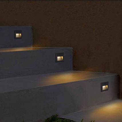 Iluminação para escadas externas LED Q7 LED/3W/230V IP44