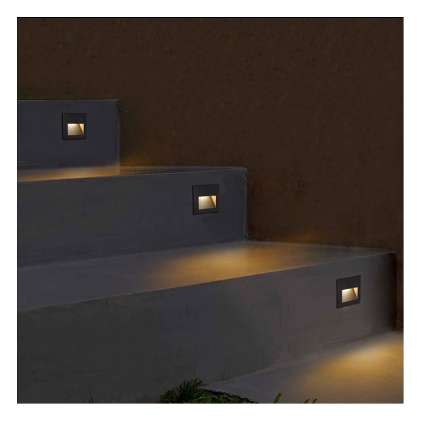 Iluminação para escadas externas LED Q7 LED/3W/230V IP44