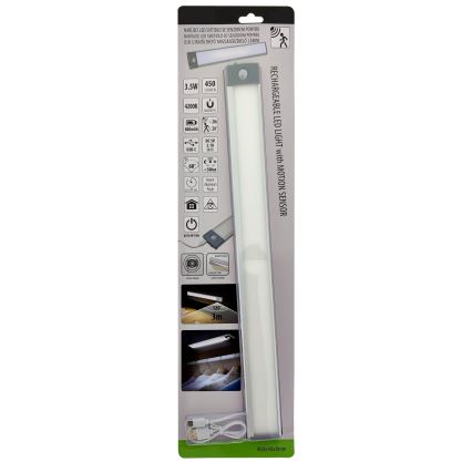 Iluminação para móveis LED com sensor LED/3,5W/5V USB 800 mAh 4200K 46 cm