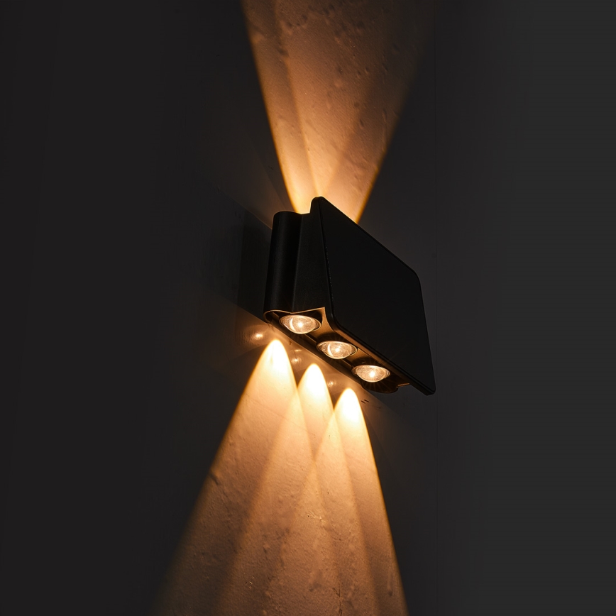 Iluminação solar de parede LED ALF LED/4W/3,2V 3000K IP54 preto