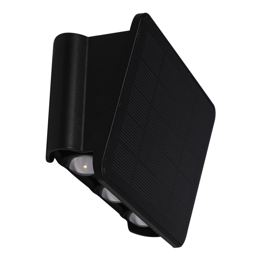 Iluminação solar de parede LED ALF LED/4W/3,2V 6000K IP54 preto