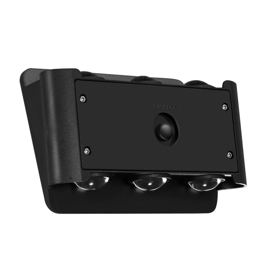 Iluminação solar de parede LED ALF LED/4W/3,2V 6000K IP54 preto