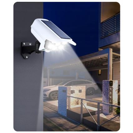 LED Solar maketa bezpečnostní kamery com sensor KAMERA LED/1W/3,7V IP44 + controlo remoto