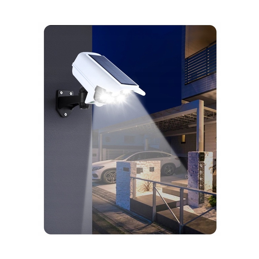 LED Solar maketa bezpečnostní kamery com sensor KAMERA LED/1W/3,7V IP44 + controlo remoto
