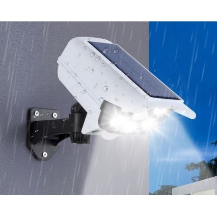 LED Solar maketa bezpečnostní kamery com sensor KAMERA LED/1W/3,7V IP44 + controlo remoto