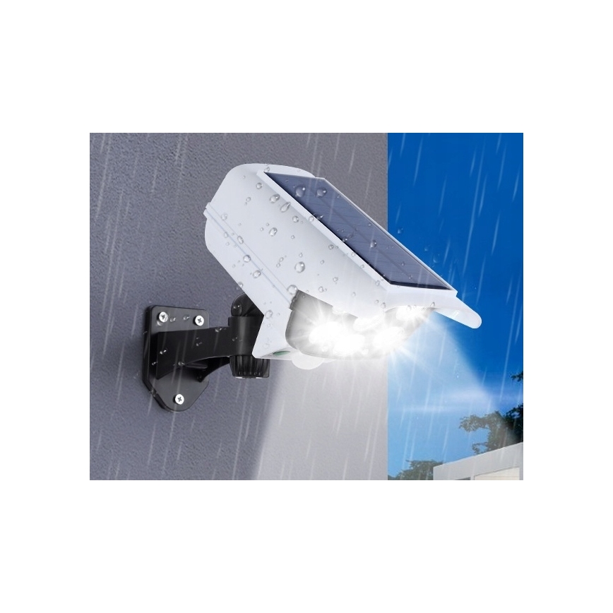 LED Solar maketa bezpečnostní kamery com sensor KAMERA LED/1W/3,7V IP44 + controlo remoto