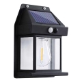 Iluminação solar de parede LED com sensor LANTER LED/1W/3,7V IP44 preto