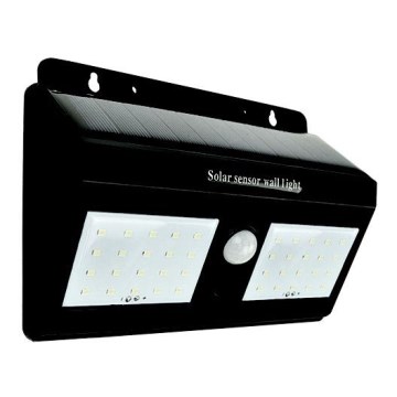 Iluminação solar de parede LED com sensor LED/1,2W/3,7V 6500K IP65