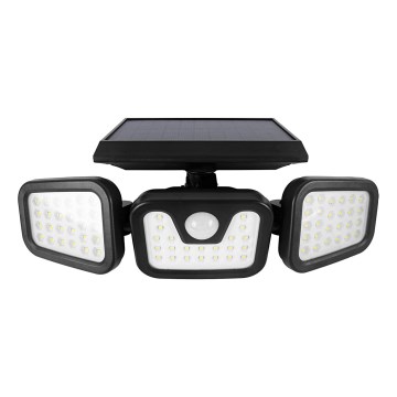 Iluminação solar de parede LED com sensor LED/1,5W/3,7V 6000K IP44