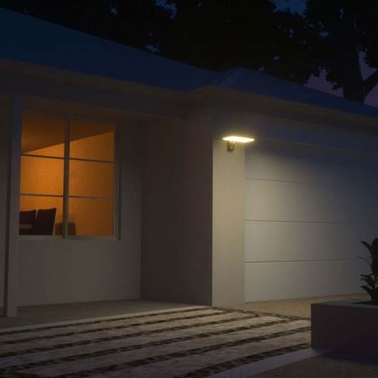 Iluminação solar de parede LED com sensor LED/15W/3,2V 4000K/6000K IP65 preto
