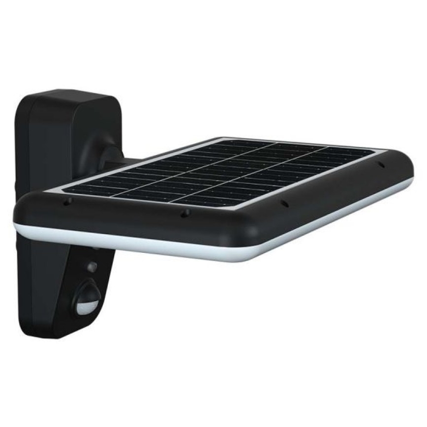 Iluminação solar de parede LED com sensor LED/15W/3,2V 4000K/6000K IP65 preto