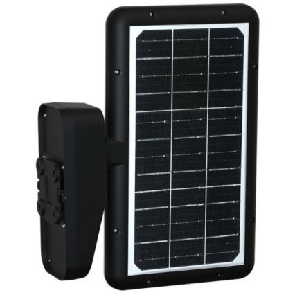 Iluminação solar de parede LED com sensor LED/15W/3,2V 4000K/6000K IP65 preto