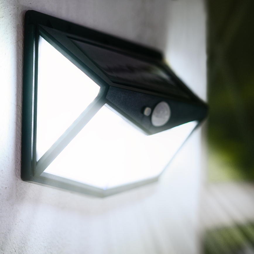 Iluminação solar de parede LED com sensor LED/1W/3,7V 6500K IP44