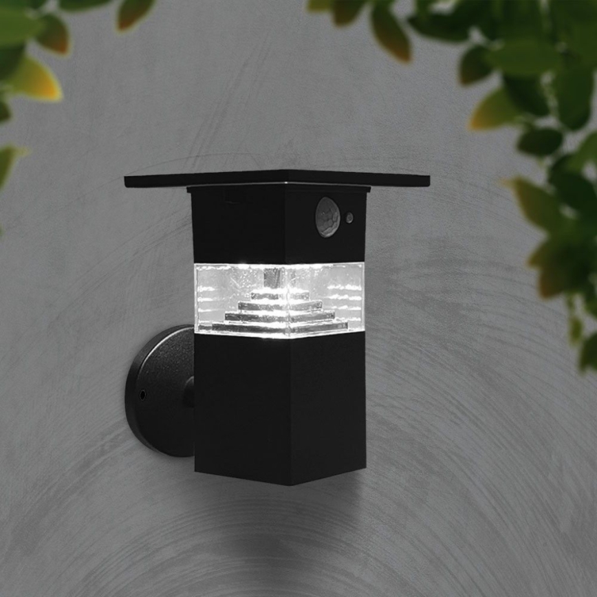 Iluminação solar de parede LED com sensor LED/2,5W/3,7V IP54 3000K