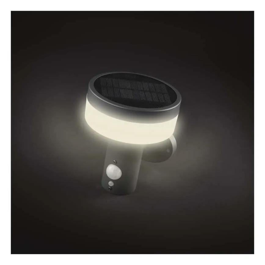 Iluminação solar de parede LED com sensor LED/2W/3,7V 1200 mAh IP44