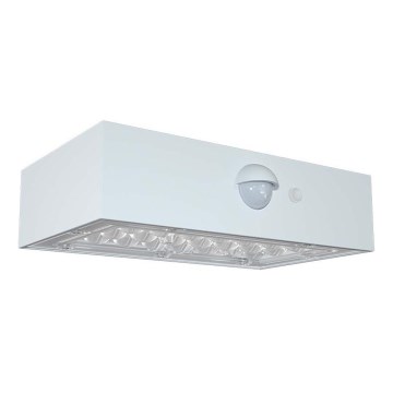 Iluminação solar de parede LED com sensor LED/3W/3,7V 3000K/4000K IP65 branco
