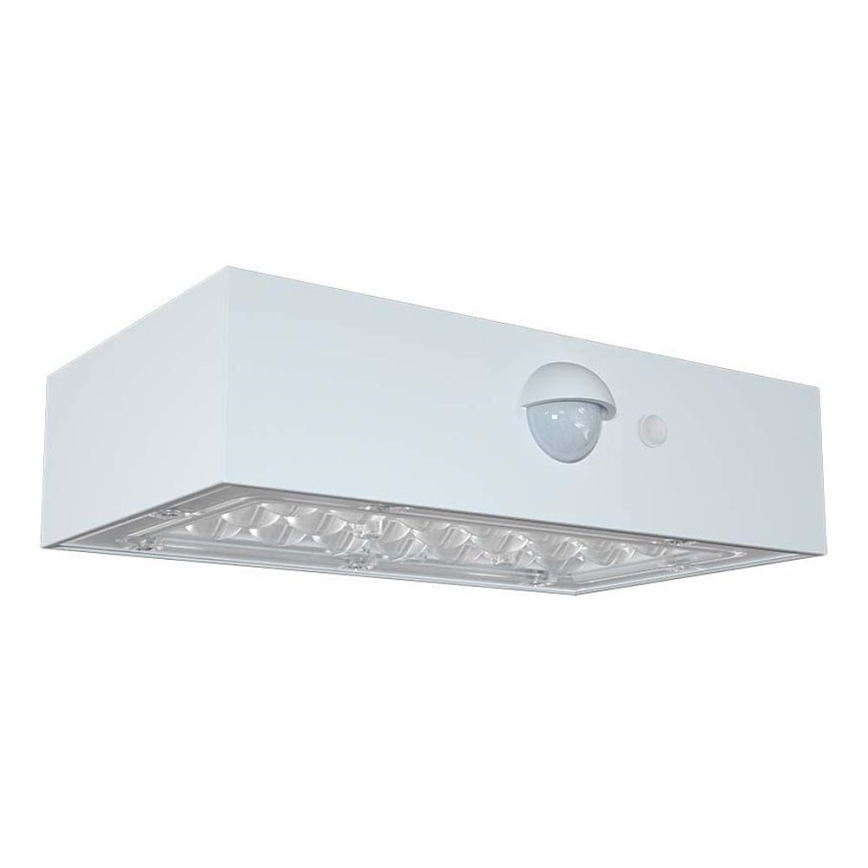 Iluminação solar de parede LED com sensor LED/3W/3,7V 3000K/4000K IP65 branco