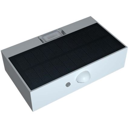 Iluminação solar de parede LED com sensor LED/3W/3,7V 3000K/4000K IP65 branco