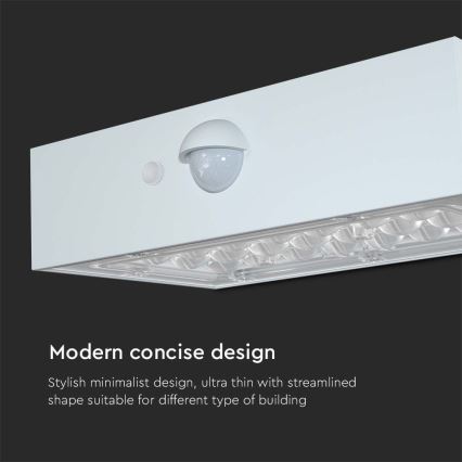 Iluminação solar de parede LED com sensor LED/3W/3,7V 3000K/4000K IP65 branco