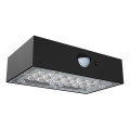 Iluminação solar de parede LED com sensor LED/3W/3,7V 3000K/4000K IP65 preto