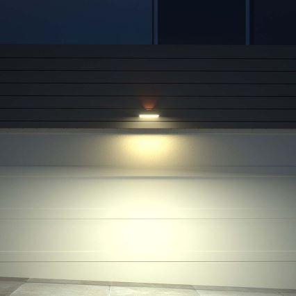 Iluminação solar de parede LED com sensor LED/3W/3,7V 3000K/4000K IP65 preto