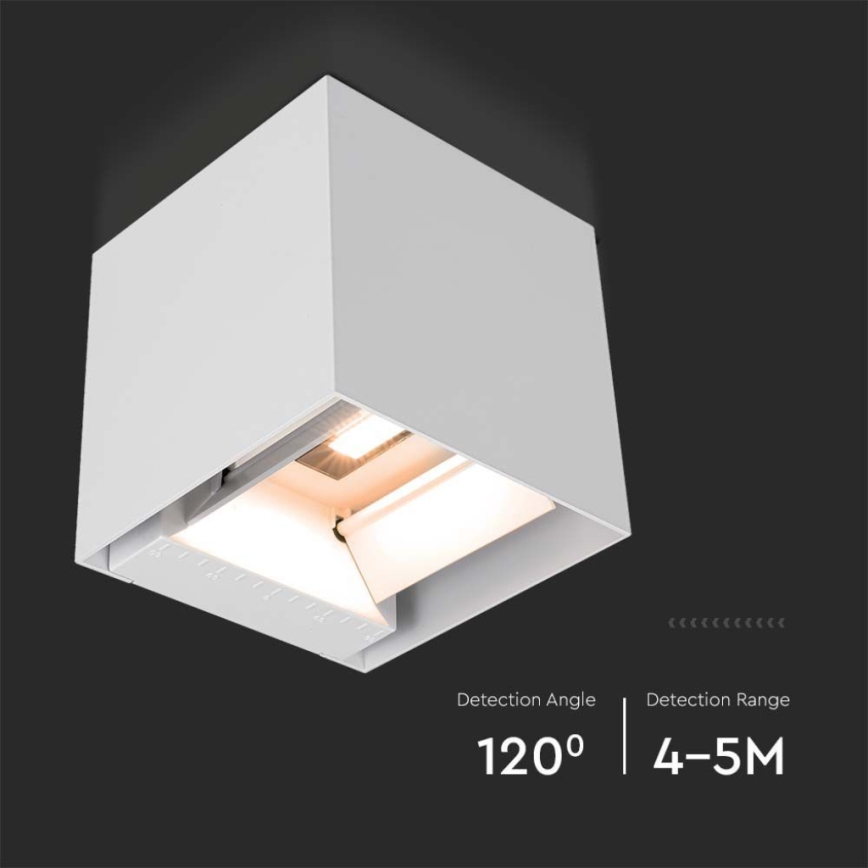 Iluminação solar de parede LED com sensor LED/3W/3,7V IP65 4000K 2600 mAh branco
