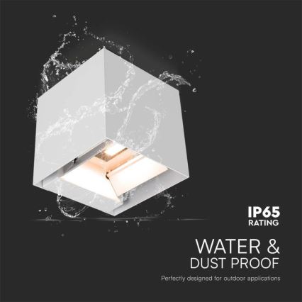 Iluminação solar de parede LED com sensor LED/3W/3,7V IP65 4000K 2600 mAh branco