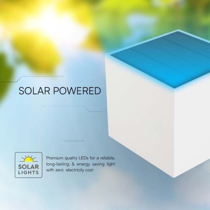 Iluminação solar de parede LED com sensor LED/3W/3,7V IP65 4000K 2600 mAh branco