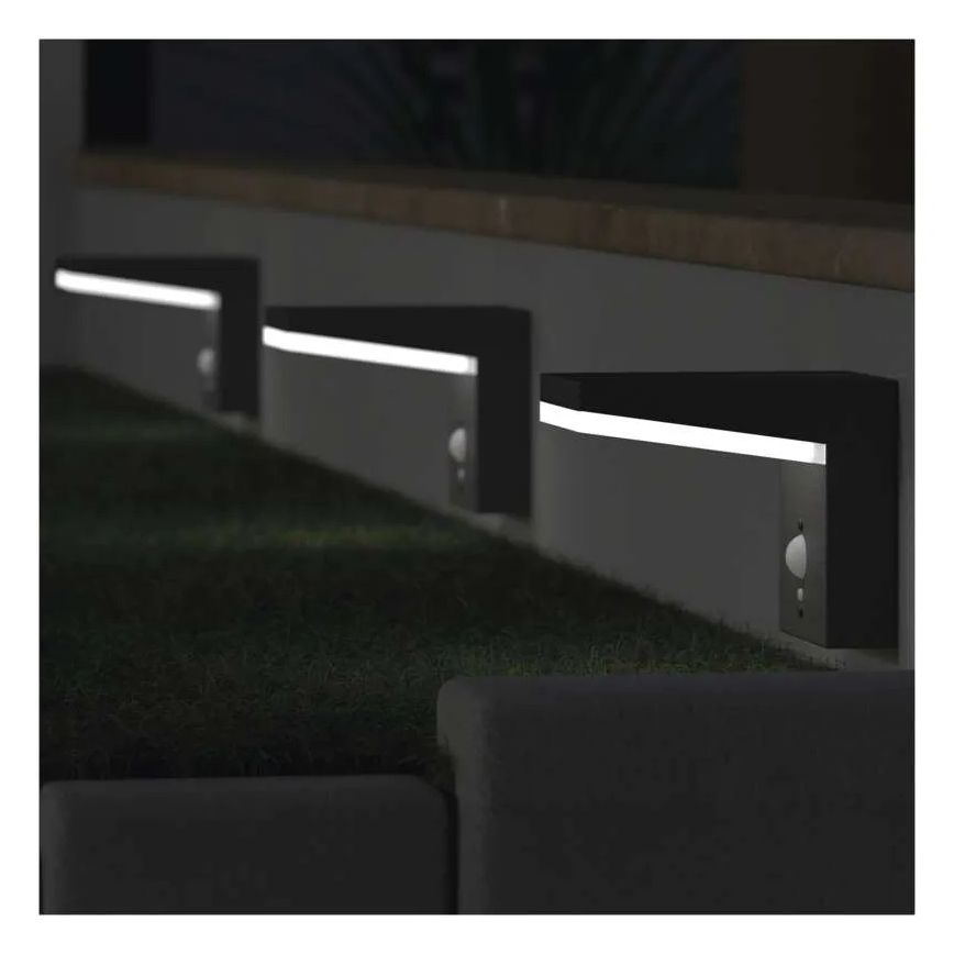 Iluminação solar de parede LED com sensor LED/4,4W/3,7V 2200 mAh IP44