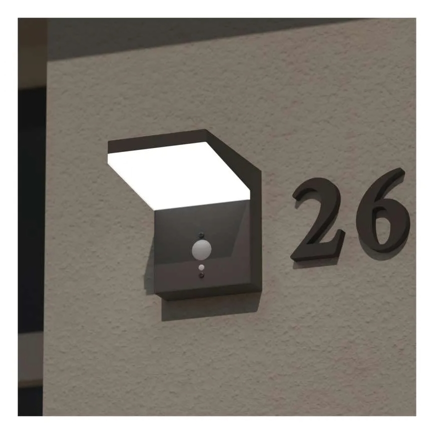 Iluminação solar de parede LED com sensor LED/4,4W/3,7V 2200 mAh IP44