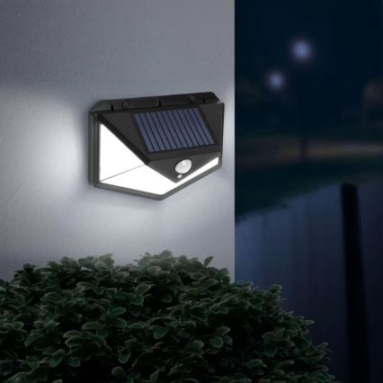 Iluminação solar de parede LED com sensor LED/5W/5,5V IP65 1200 mAh