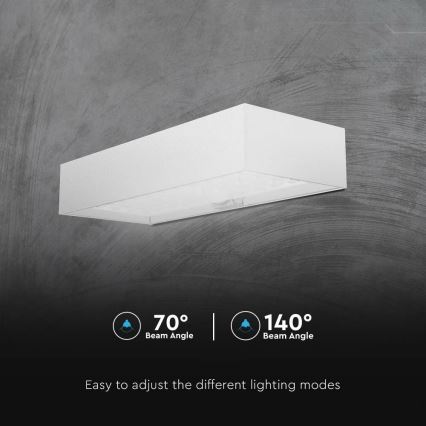 Iluminação solar de parede LED com sensor LED/6W/3,7V IP65 4000K branco