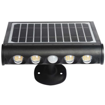 Iluminação solar de parede LED com sensor LED/8W/3,7V IP65 3000K