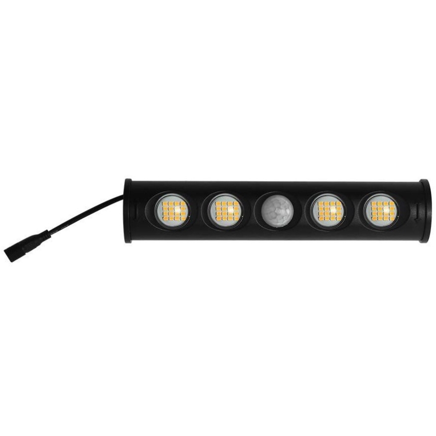 Iluminação solar de parede LED com sensor LED/8W/3,7V IP65 4000K