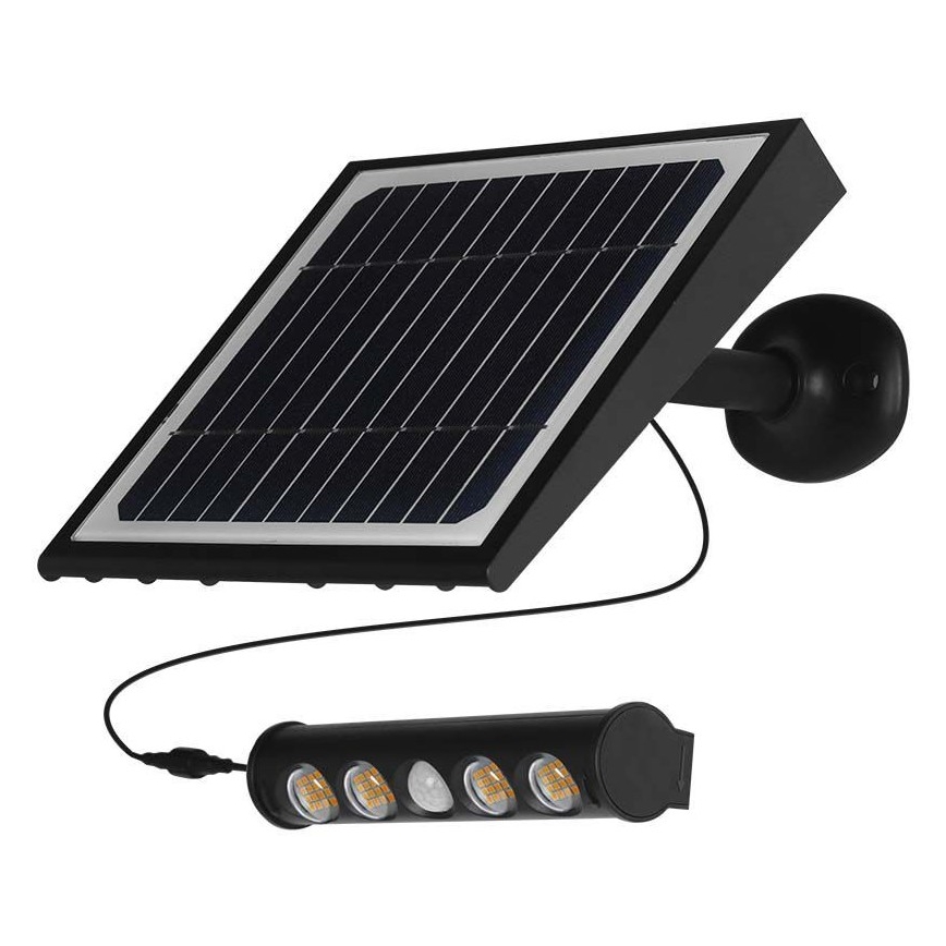Iluminação solar de parede LED com sensor LED/8W/3,7V IP65 4000K