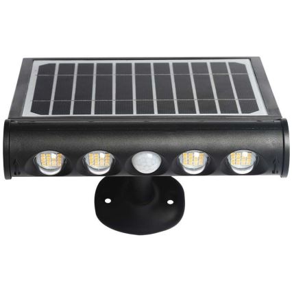 Iluminação solar de parede LED com sensor LED/8W/3,7V IP65 6000K