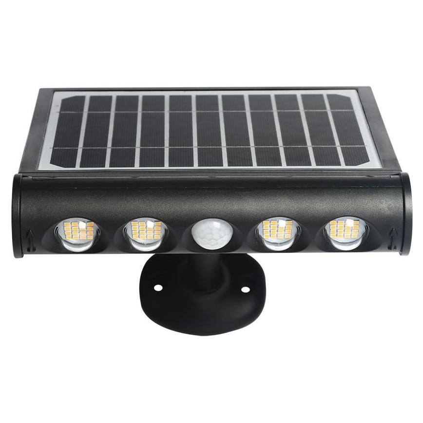 Iluminação solar de parede LED com sensor LED/8W/3,7V IP65 6000K