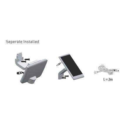 Iluminação solar de parede LED com sensor LED/8W IP54
