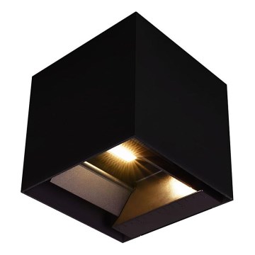 Iluminação solar de parede LED com sensor LED/9W/3,7V 3000/4000/5000K 2600 mAh IP65 preto