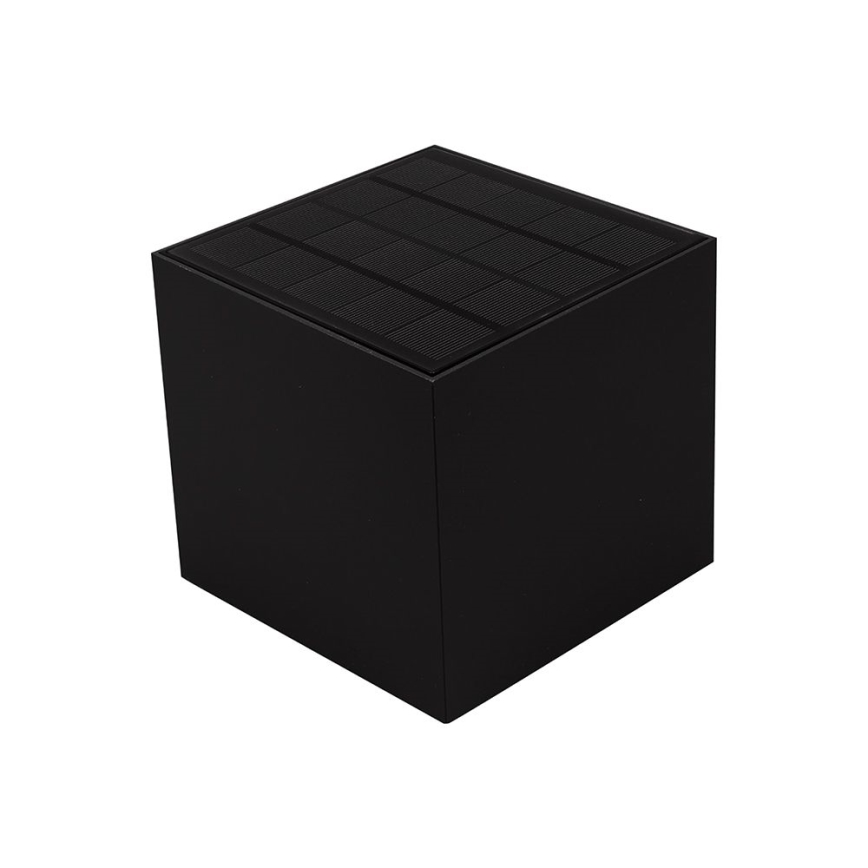 Iluminação solar de parede LED com sensor LED/9W/3,7V 3000/4000/5000K 2600 mAh IP65 preto