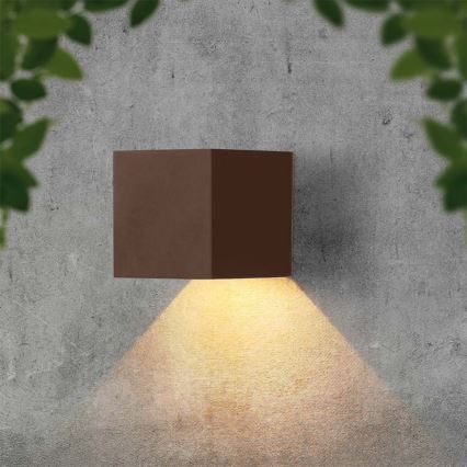 Iluminação solar de parede LED com sensor LED/9W/3,7V IP65 4000K castanho