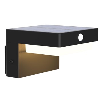 Iluminação solar de parede LED com sensor MALI LED/4,5W/3,7V 2000 mAh IP44 preto