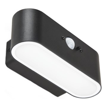 Iluminação solar de parede LED com sensor SOLARIS2 LED/2,5W/3,7V 4000K IP44