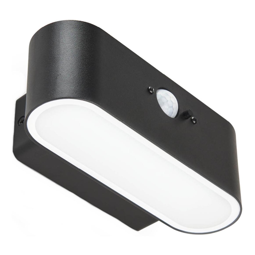 Iluminação solar de parede LED com sensor SOLARIS2 LED/2,5W/3,7V 4000K IP44