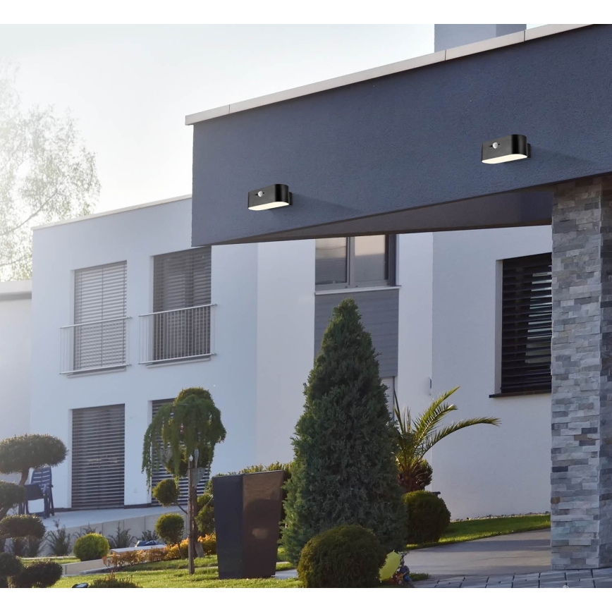 Iluminação solar de parede LED com sensor SOLARIS2 LED/2,5W/3,7V 4000K IP44