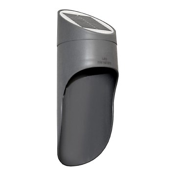 Iluminação solar de parede LED PALESA LED/1W IP65 cinzenta
